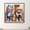 Happy Grandma And Angry Grandpa - Full Round Diamond Painting 40*40cm