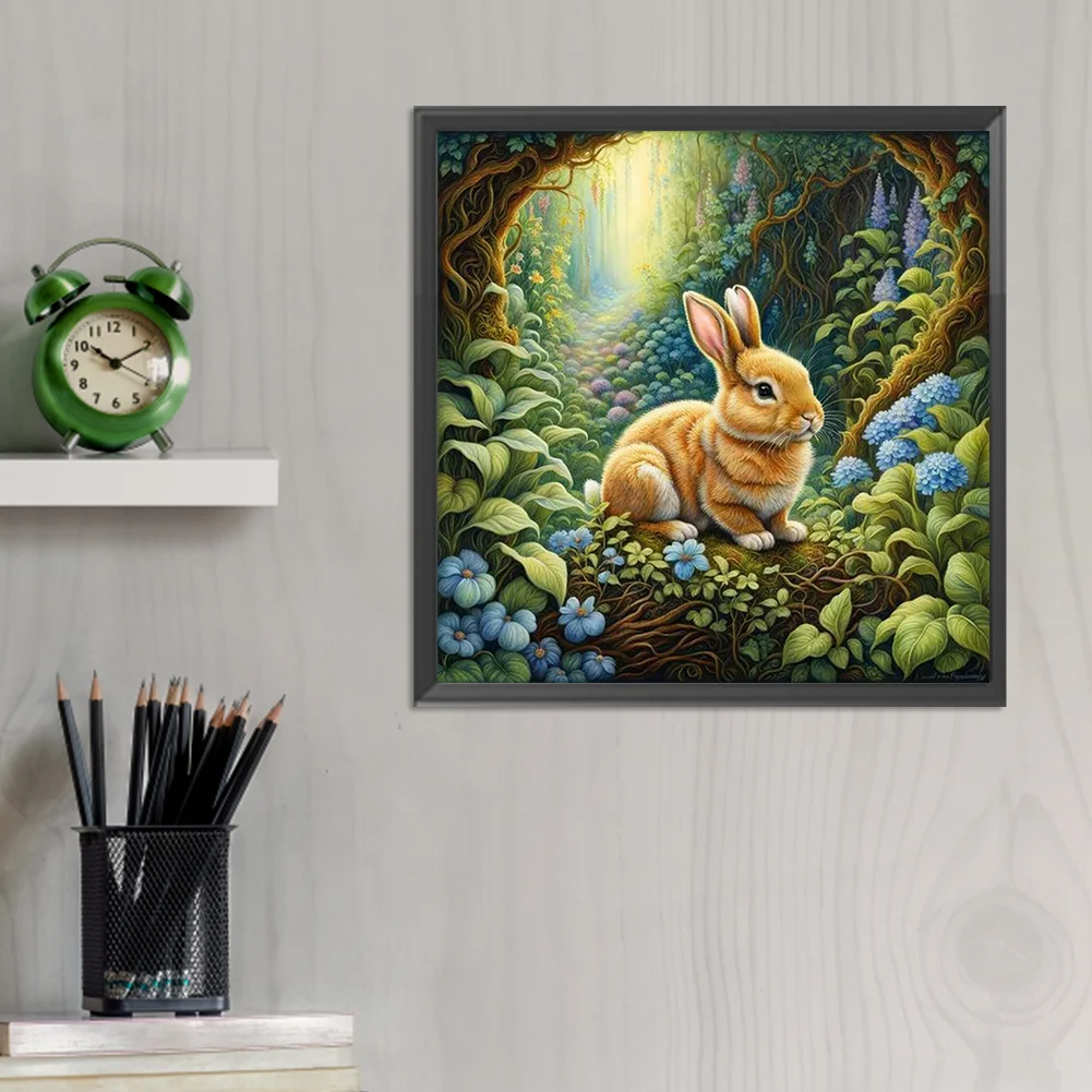 Diamond Painting - Full Round Drill - Rabbit(Canvas|30*30cm)