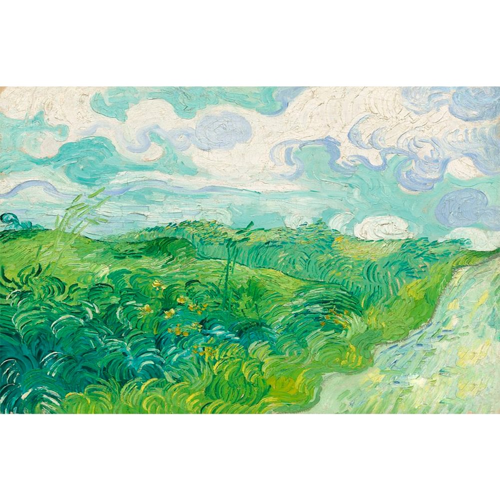 Green Wheat Field - Full Round - Diamond Painting