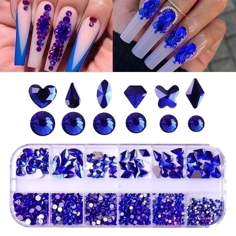 Fashion Candy Bottoming Drill Nail Decoration Accessories 1 Set