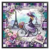 Girl Under Eiffel Tower-11CT Stamped Cross Stitch 40*40cm/15.75*15.75in tapestrymarket