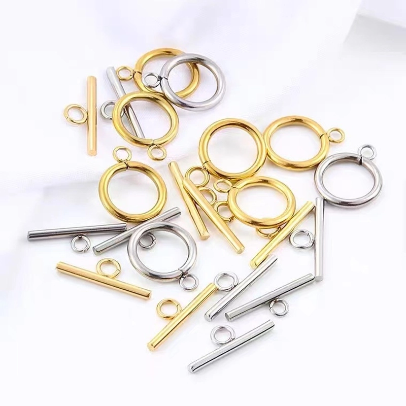 Titanium Steel Ot Buckle Electroplated Gold Color Retain Jewelry Buckle Diy Necklace Bracelet Cuban Chain Boutique Trendy Fashion Accessories
