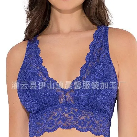 Churchf Direct Selling Slings Sexy Lace Bra No Steel Ring Multi-Colored Back Wrapped Chest Lingerie 9055