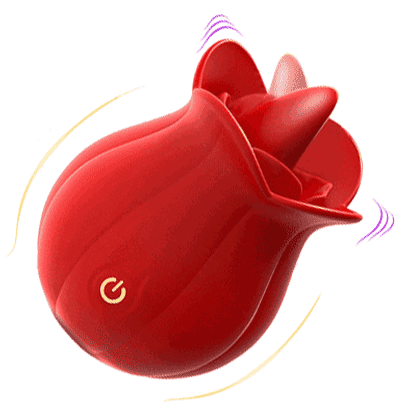 Mlem - 10 Speeds Rose Clitoral Stimulator With Licking Vibrator By Rose Toy