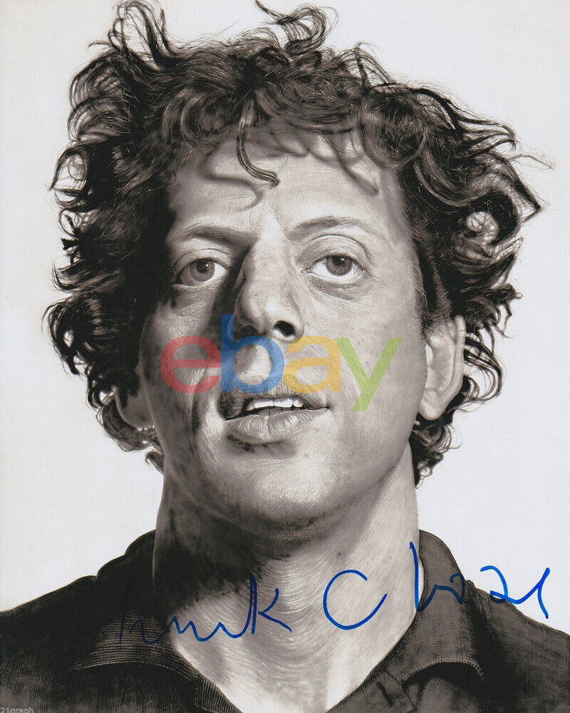 Chuck Close Signed 8x10 Philip Glass reprint