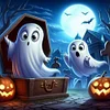 (Multi-Style) Halloween Ghost-11CT Stamped Cross Stitch 40*40cm/15.75*15.75in