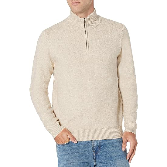 Unisonbust Men’s Mock Neck Sweater – Zipper Knit Warm Pullover for Winter Fashion  