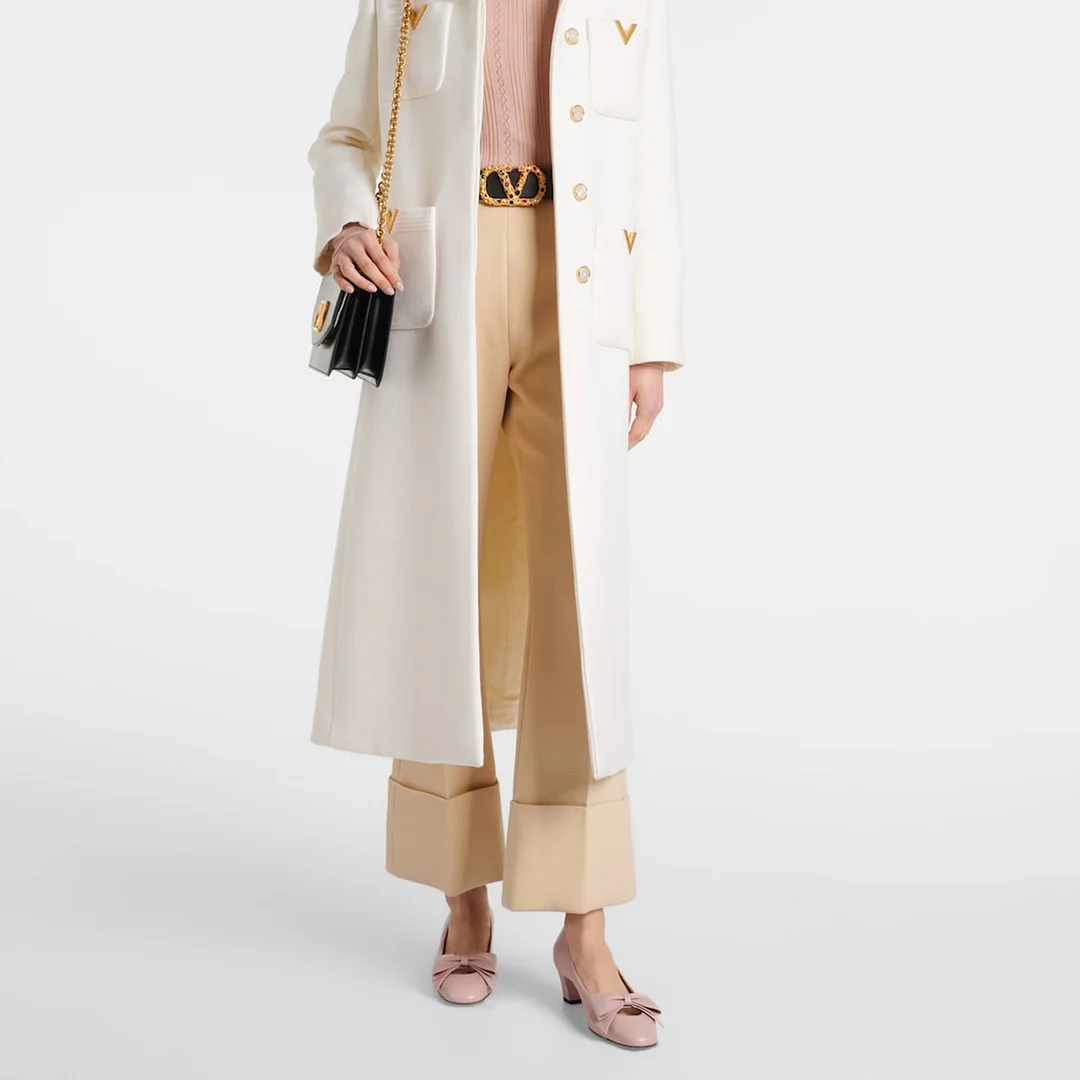 Elegant Vegan Leather Bow Square Toe Slip-On Low Heel Pumps in Pink