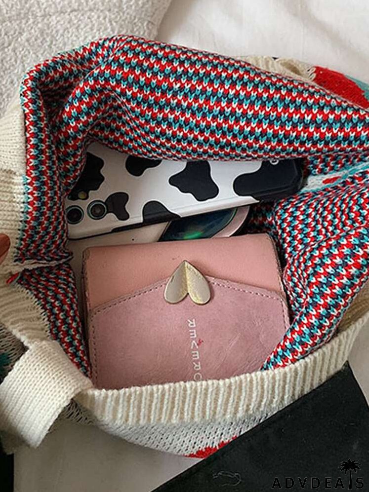 Geometric Graphic Shopper Bag