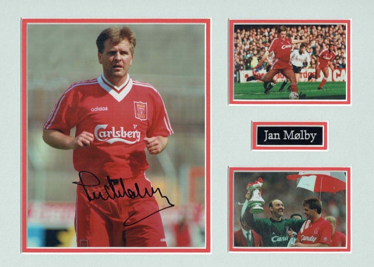 Jan MOLBY Liverpool Legend Signed & Mounted Photo Poster painting Display AFTAL COA