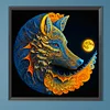 (50*50cm)Wolf - Full Round Drill Diamond Painting