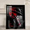 Blazing Flames Monkey D. Luffy Decorative Painting - ONE PIECE Decorative Painting - JuZi Studio