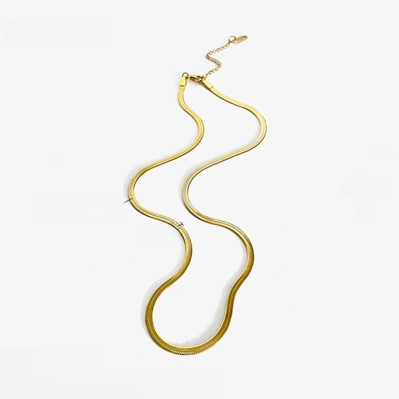 Basic Minimalist Geometric 316L Stainless Steel  18K Gold Plated Irregular Necklace