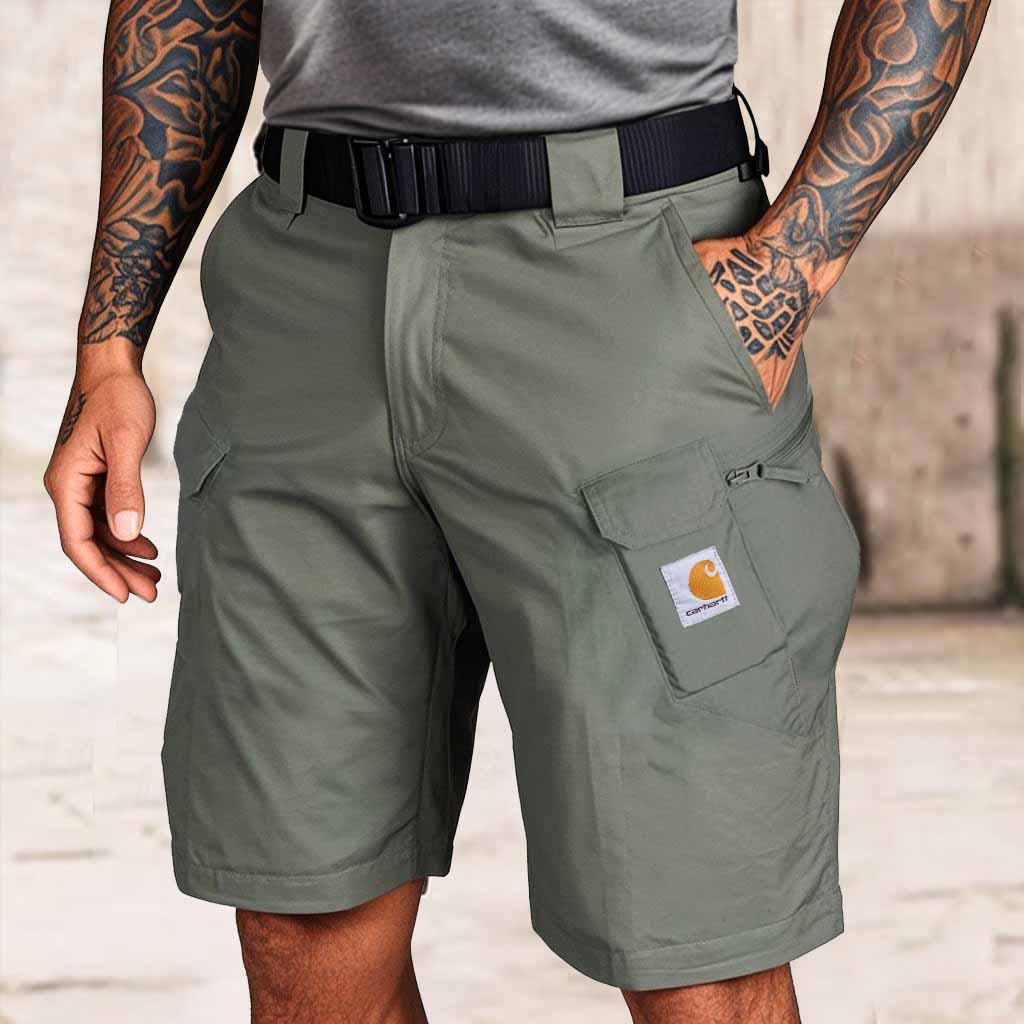 Men's Vintage Multi-Pocket Tactical Casual Walkshort Workwear Cargo Shorts