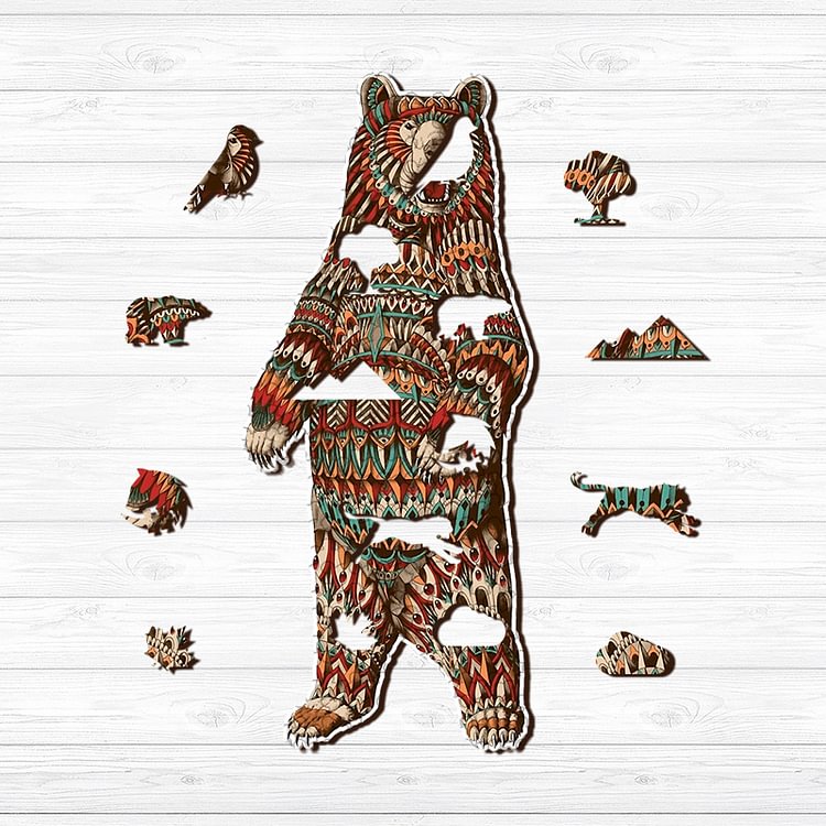 Brown Bear Wooden Jigsaw Puzzle