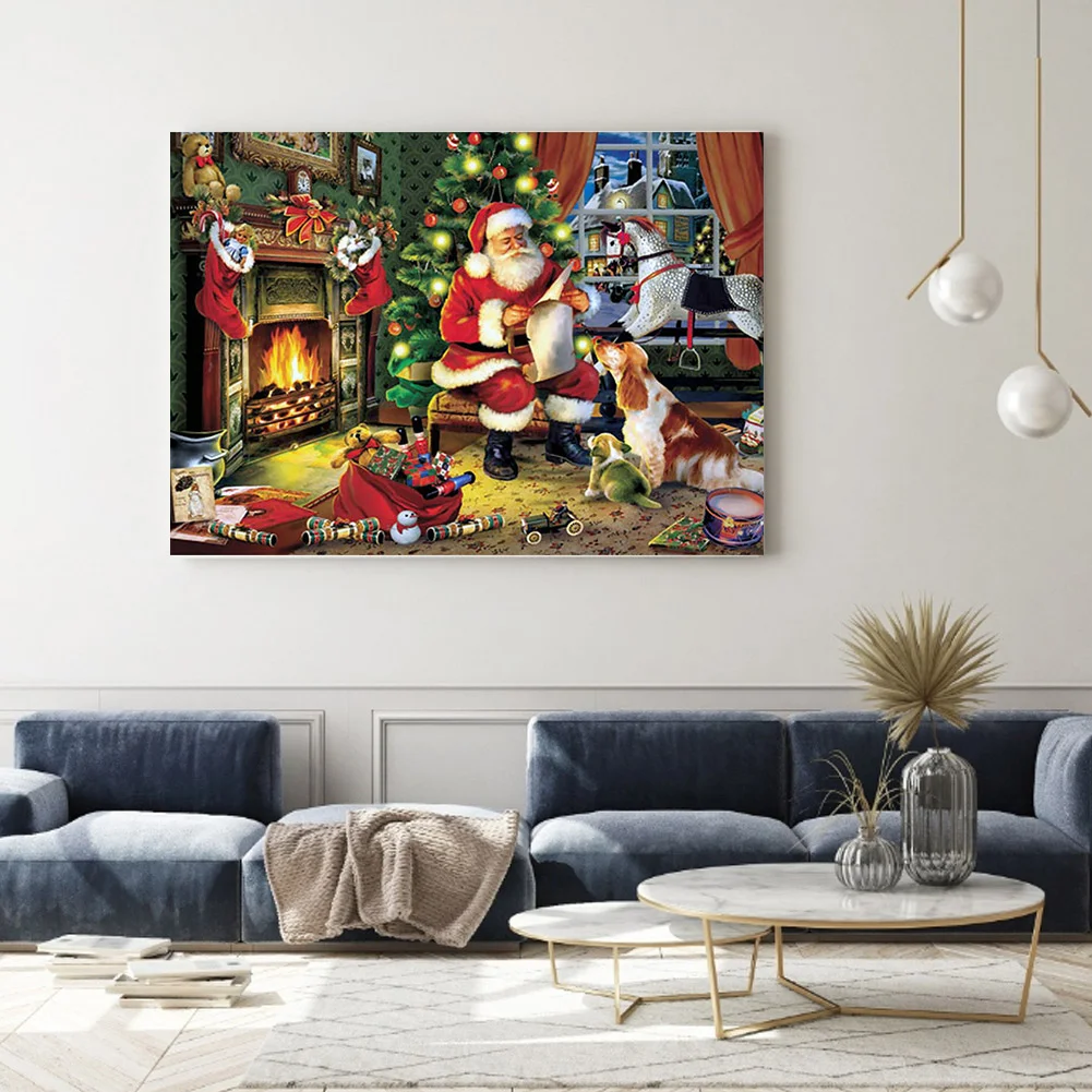 11ct Stamped Cross Stitch - Santa Claus(50*40cm)