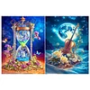 Combo Kit（2PCS)-Diamond Painting-DIY DIY Full Round Drill Violin Hourglass (30*40CM)