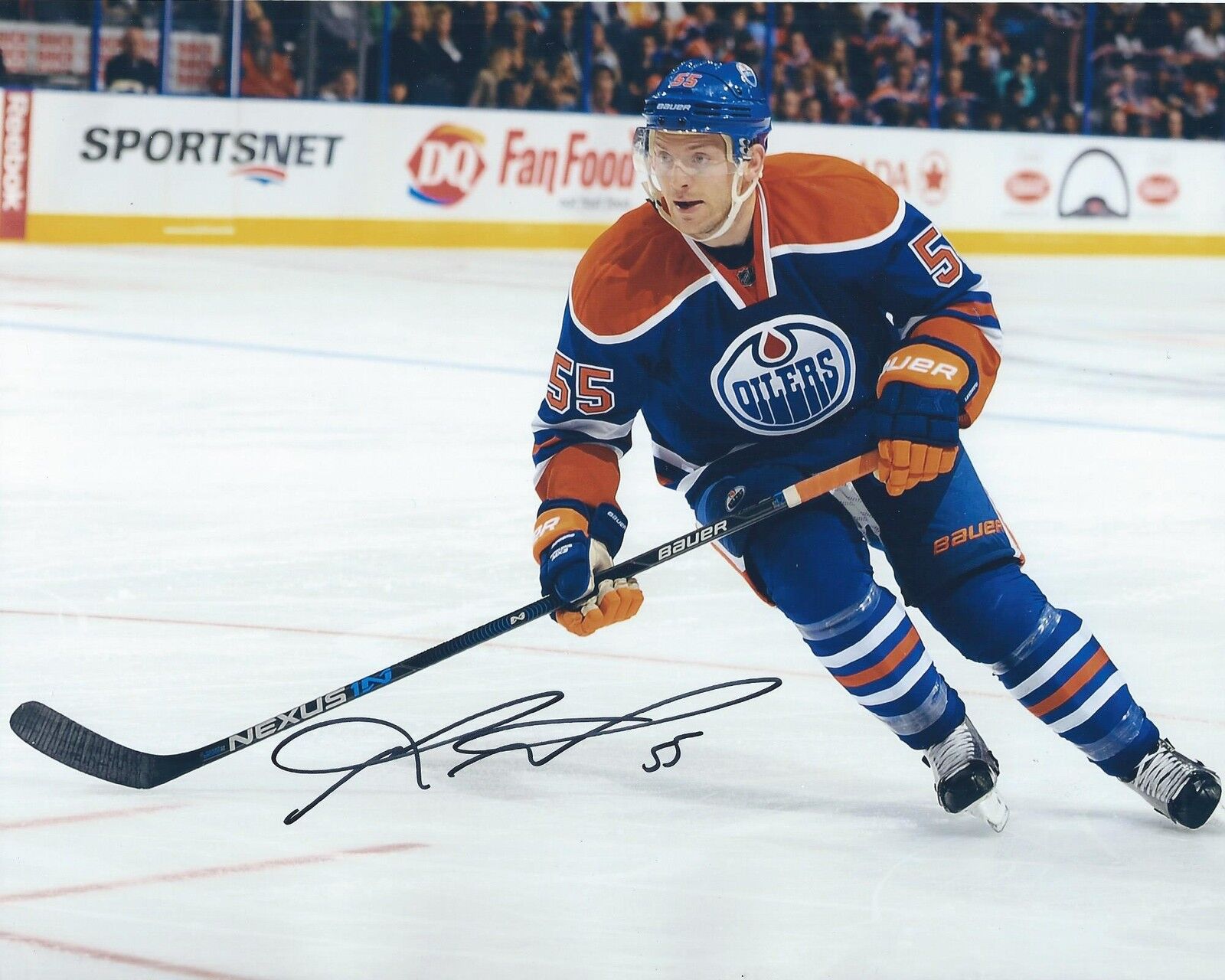 Mark Letestu Signed 8x10 Photo Poster painting Edmonton Oilers Autographed COA