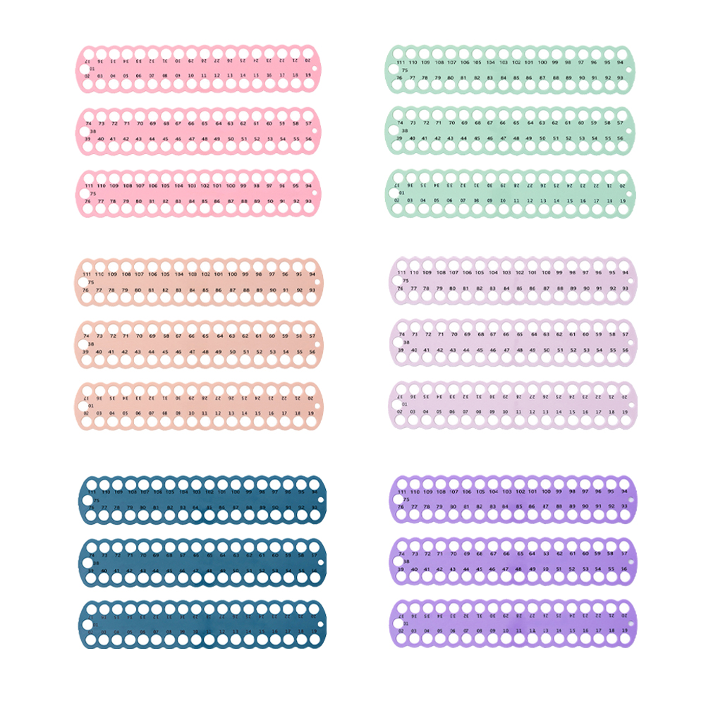3pcs Cross Stitch Row Line Board PC 37-Hole Winding Board for DIY Sewing Storage