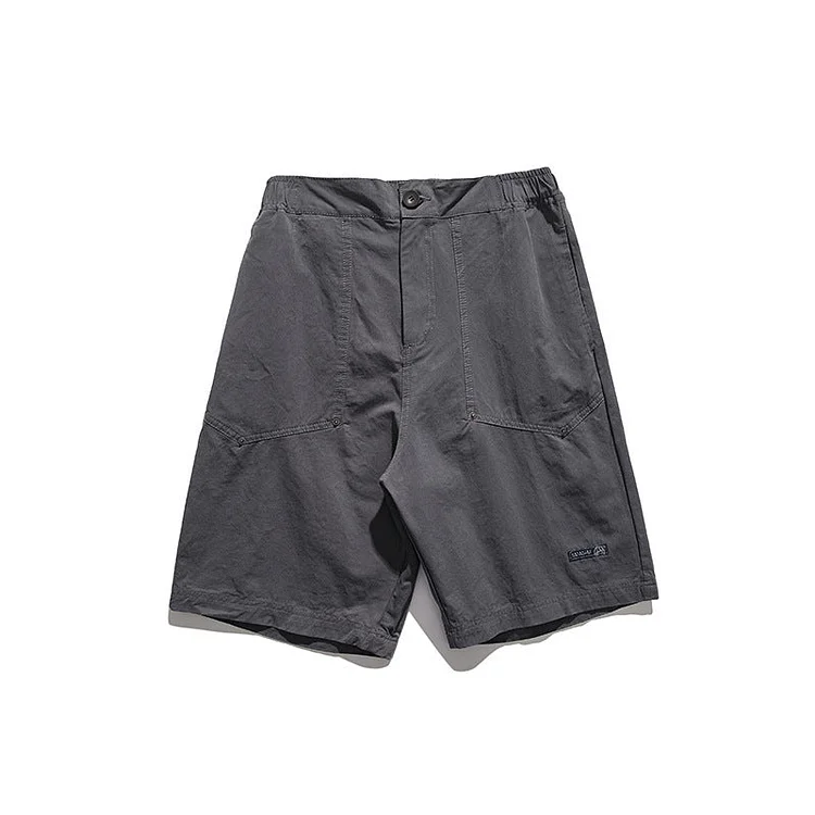 Summer Boys Cargo Pocket Patch Pocket Shorts Youth Loose Casual Students Straight Sports Pants
