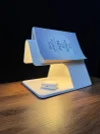Original ridge table lamp triangle with storage bookend function minimalist geometric decoration