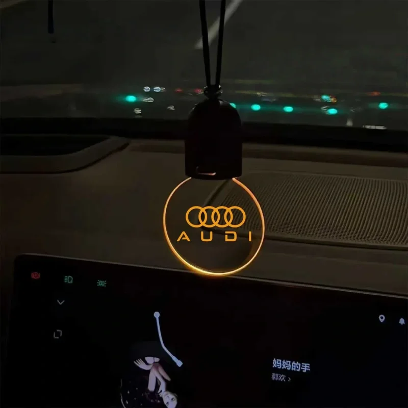 Touch-sensitive car logo and car light pendant