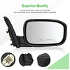SCITOO Passenger Side View Mirror Compatible with 2003-2006 For Honda Accord LX/EX/SE Foldaway Black Right Outside Exterior Mirror OE:76200-SDA-A11ZA PL:HO1321152 HL:128-53158