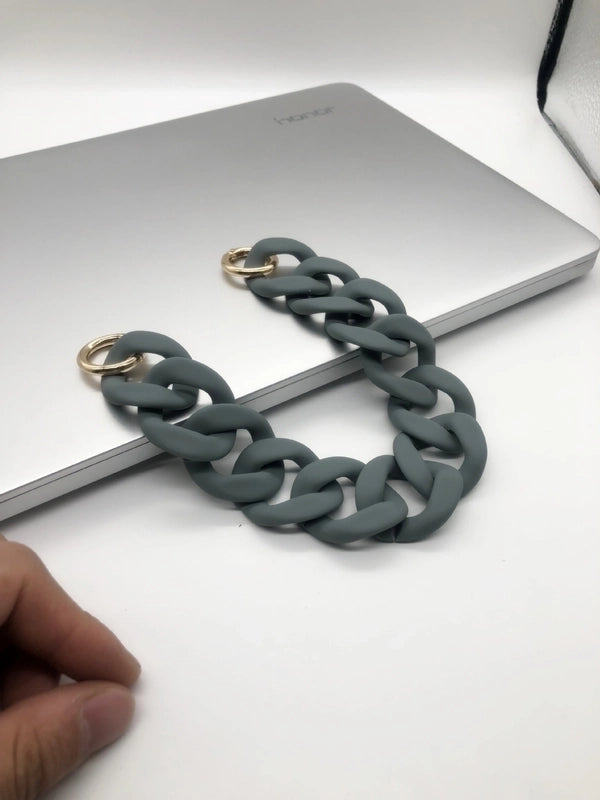 European And American Acrylic Chain Resin Rubber Hardware Acrylic Bag Chain Shoulder Strap Handmade Detachable Chain Women’s Bag