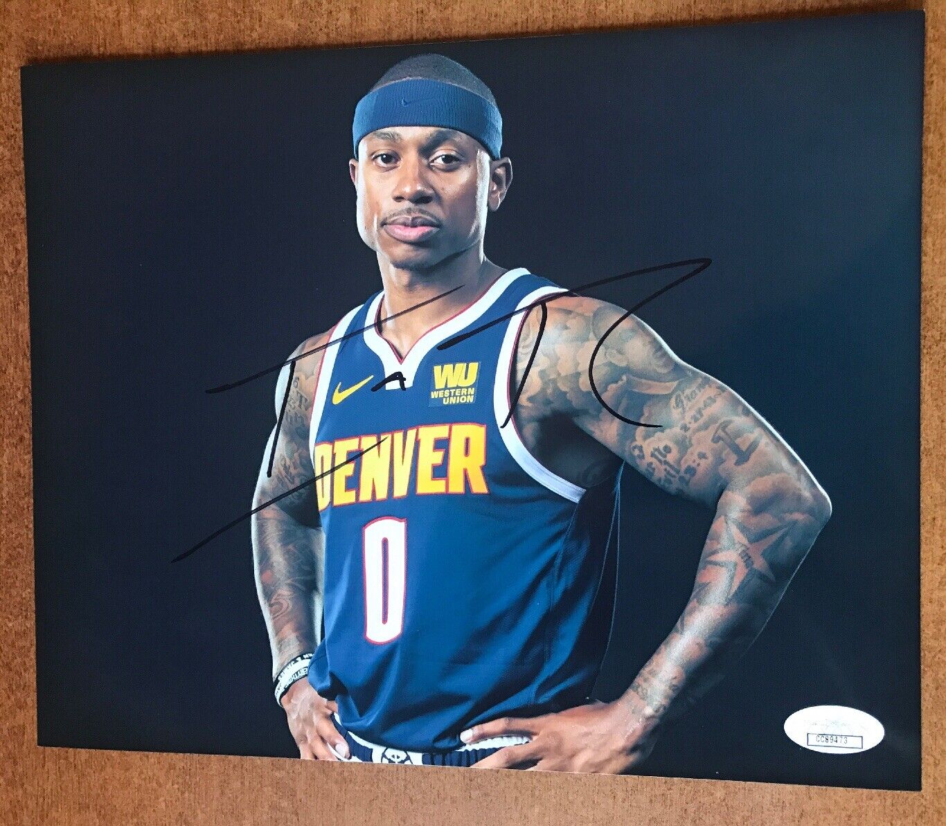 Isaiah Thomas DENVER NUGGETS Autographed Signed 8x10 Photo Poster painting with JSA COA