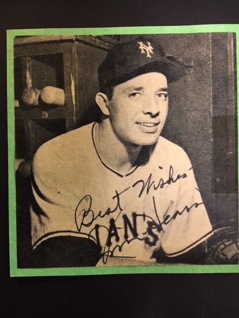 Jim Hearn New York Giants Vintage Picture & Signature ~ 1954 Photo Poster painting & auto