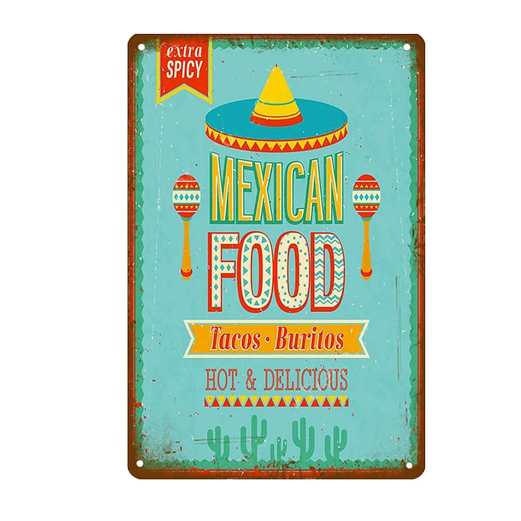 Mexico Food - Vintage Tin Signs/Wooden Signs - 8*12Inch/12*16Inch