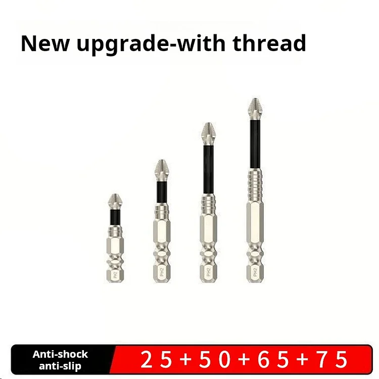 Anti-Slip PH2 Impact Driver Bit Set
