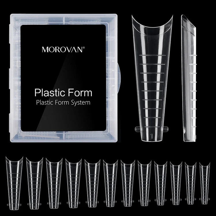 120Pcs Clear French Half Full Cover Nail Forms