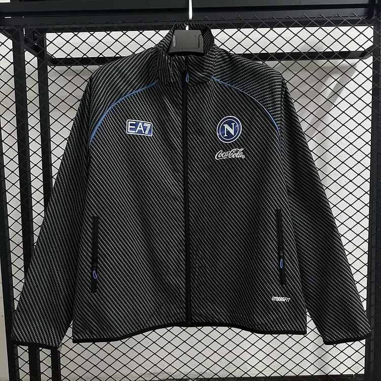 25-26 Naples pad printing black waterproof windbreaker 1:1 Thailand quality