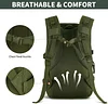 40L Militar Rucksack Taktisch Wanderrucksack Wasserdicht Trekkingrucksack MOLLE Tactical Sportrucksack Daypack Tagesrucksack Kampfrucksack 14 Zoll Laptoptasche f&uuml;r Outdoor Wandern