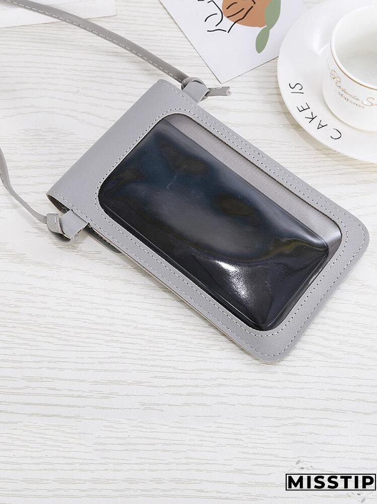 Metal Heart Decor Flap Crossbody Bag