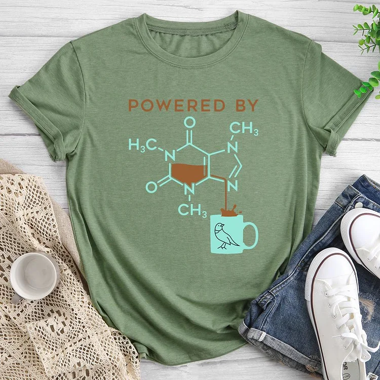 caffeine Round Neck T-shirt