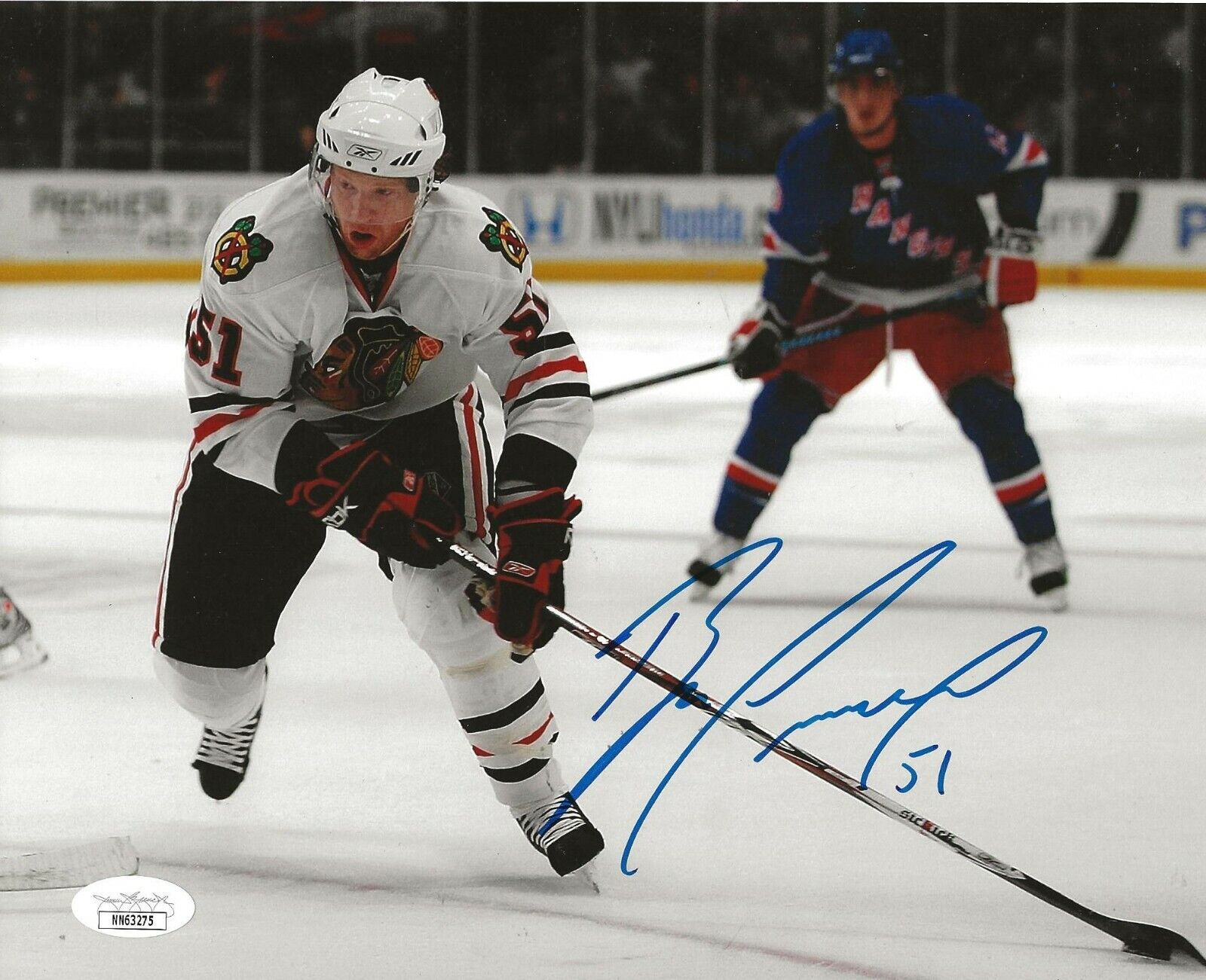 Brian Campbell signed Chicago Blackhawks 8x10 Photo Poster painting autographed Hawks JSA