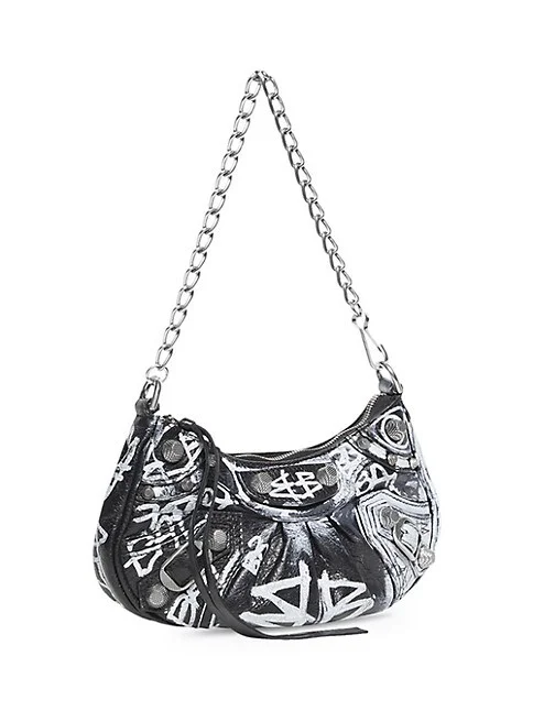 Balenciaga Le Cagole Mini Bag With Chain Graffiti 3.7 out of 5 Customer Rating