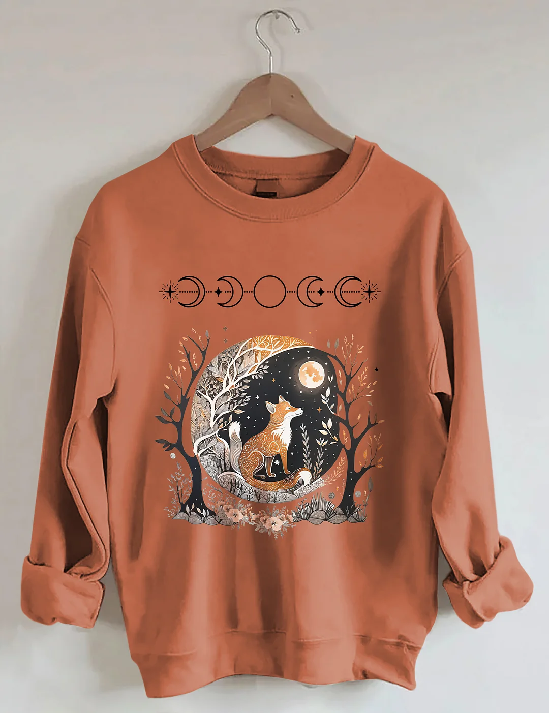 Fox Witchy Whimsigoth Aesthetic Sweatshirt