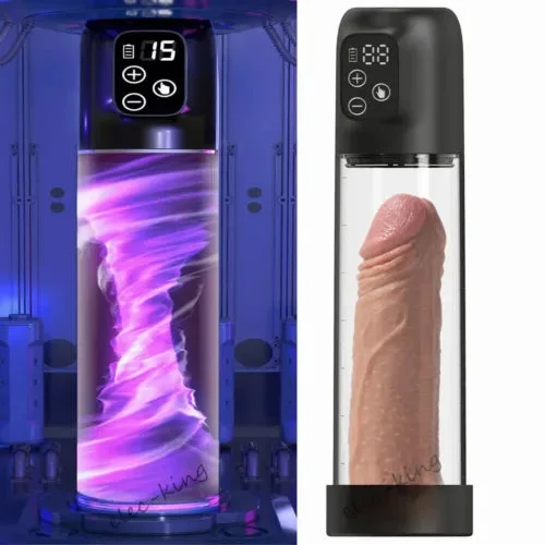 pornhint Pornhint Vacuum Electric Penis Pump Digital rechargeable Male Men Penis Enlarger Growth