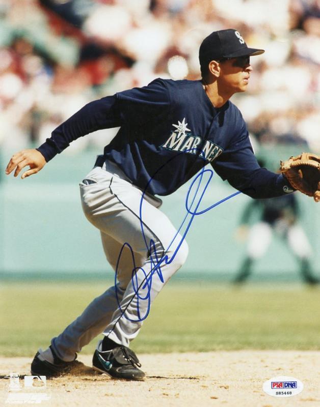 Mariners Alex Rodriguez Signed Authentic 8X10 Photo Poster painting Damaged PSA/DNA #S85468