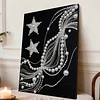 (30x40cm)Starry Silk DIY Pearl Painting Framed Grape Handmade Pearl Material Art Kit Living Room Decor