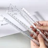 6PCS Minimalism Prismatic Ruler Student Back to School Exam Office Stationery