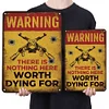 Warning - Vintage Metal Signs(12*16Inch) - Warning