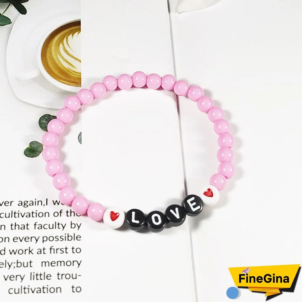 Personalized Saying Alphabet Bead Word Kandi Bracelets