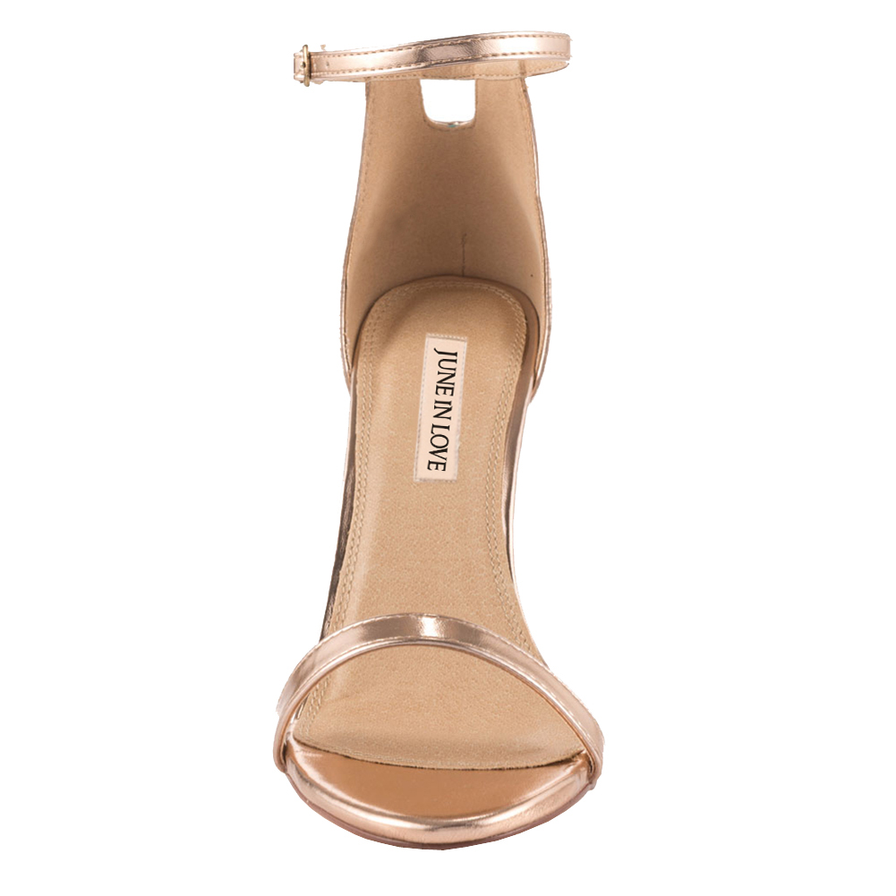 Women's Heeled Sandals Buckled Ankle Strap Dress Sandals Stilettos-vocosishoes