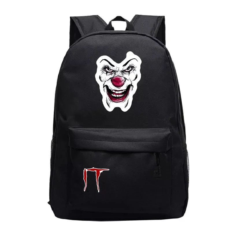Buzzdaisy Stephen King IT Chapter Two 2 Pennywise Scary Clown #1 Cosplay Backpack School Bag Water Proof