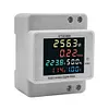 6IN1 DIN-Rail AC Volt Monitor Digital Active Power Factor Energy Meter 110V 220V