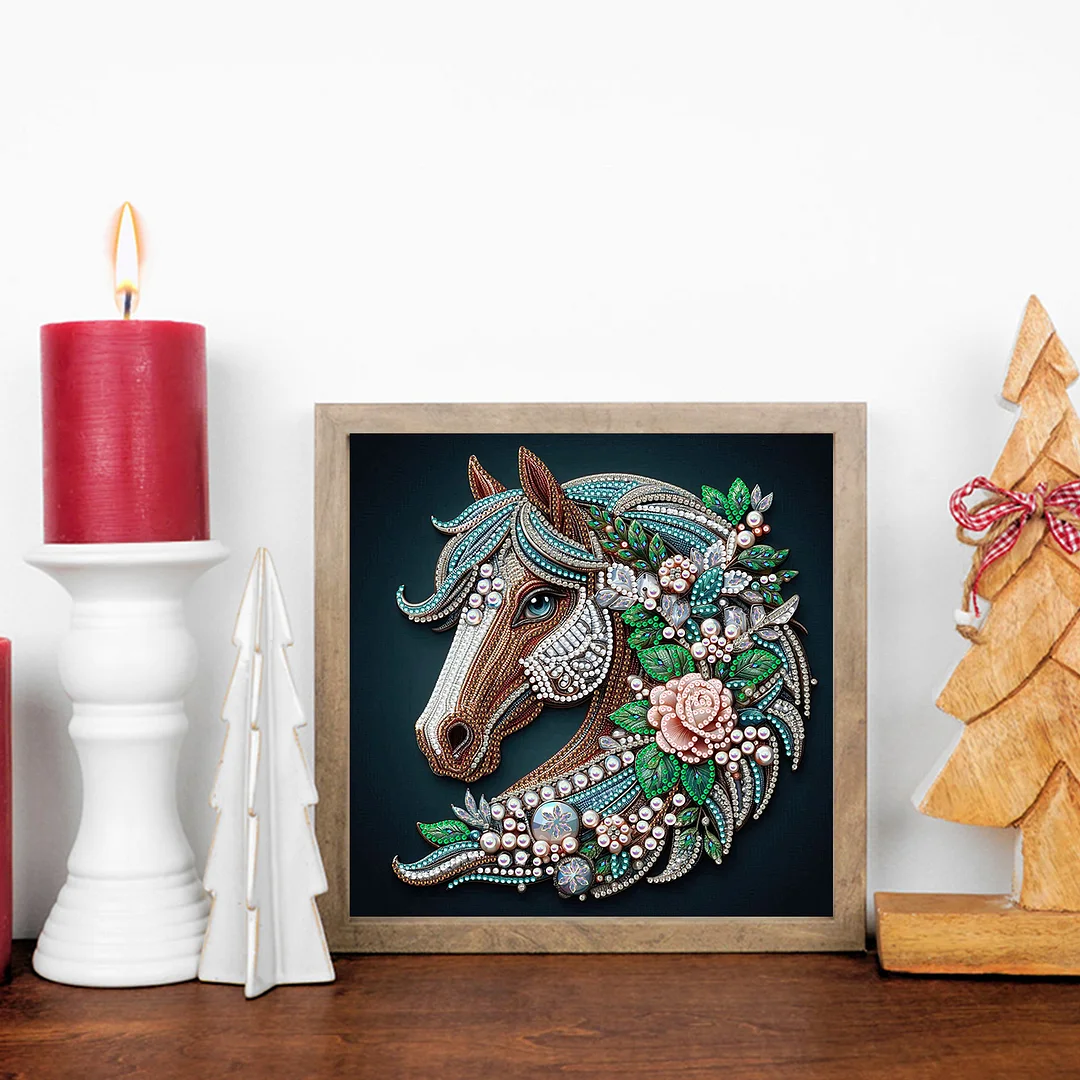 Horse - Partial Special Shaped Drill Diamond Painting Kits (Canvas|30*30cm)